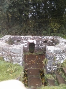 The Virtuous Well of Trellech, a destination for pilgrims ho came for its healing properties, fed by water from four springs. 